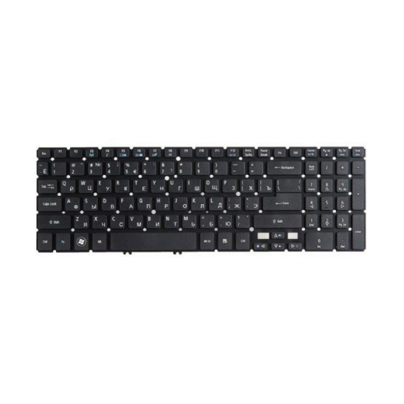 KEYBOARD ACER ASPIRE V5-571 V5-531 V5-551 M5-581 M3-581 W/O FRAME ENG/RU BLACK ORIGINAL