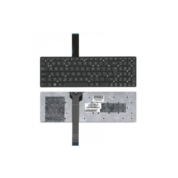 KEYBOARD ASUS K55 A55 U57 A75 K75 R500 R503 R700 F751 X751 W/O FRAME "ENTER"-BIG ENG/RU BLACK