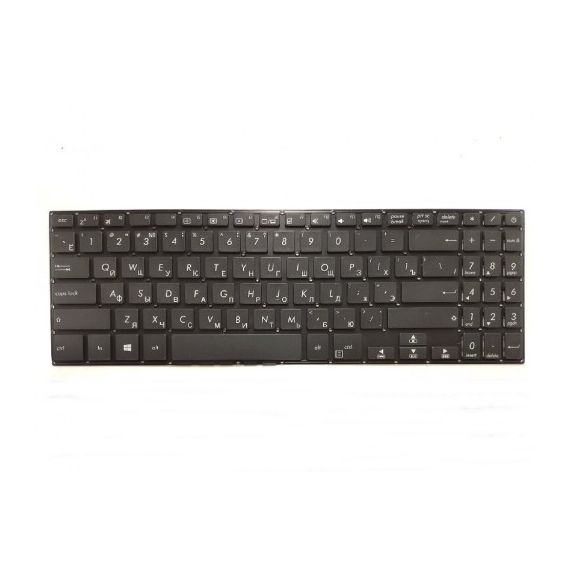 KEYBOARD ASUS ZENBOOK UX430U UX430UA UX430UQ W/BACKLIT W/O FRAME "ENTER"-SMALL ENG/RU BLACK