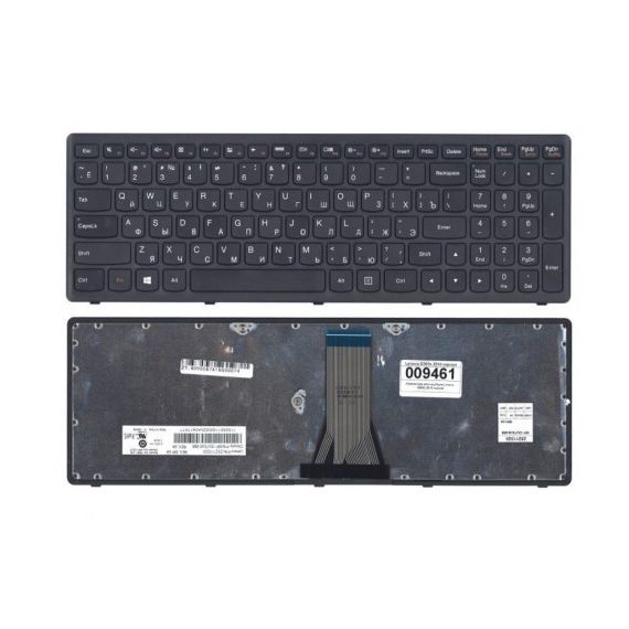 KEYBOARD LENOVO Z510 G500S G505S S500 S510 FLEX 15 FLEX 2-15 ENG/RU BLACK