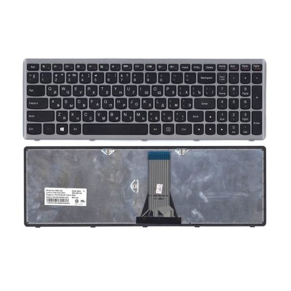 KEYBOARD LENOVO Z510 G500S G505S S500 S510 FLEX 15 FLEX 2-15 ENG/RU SILVER/BLACK