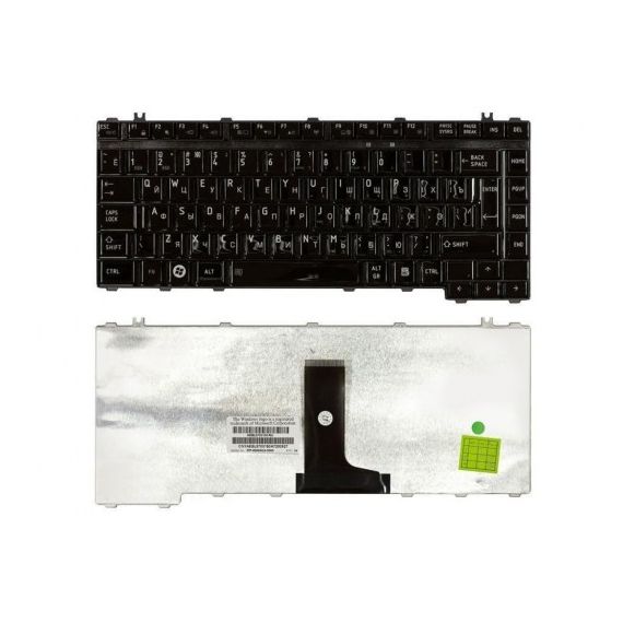 KEYBOARD TOSHIBA SATELLITE L450 L455 ENG/RU BLACK