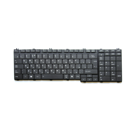 KEYBOARD TOSHIBA SATELLITE L500 L505 L550 L555 A500 A505 P500 P505 QOSMIO X500 ENG. BLACK