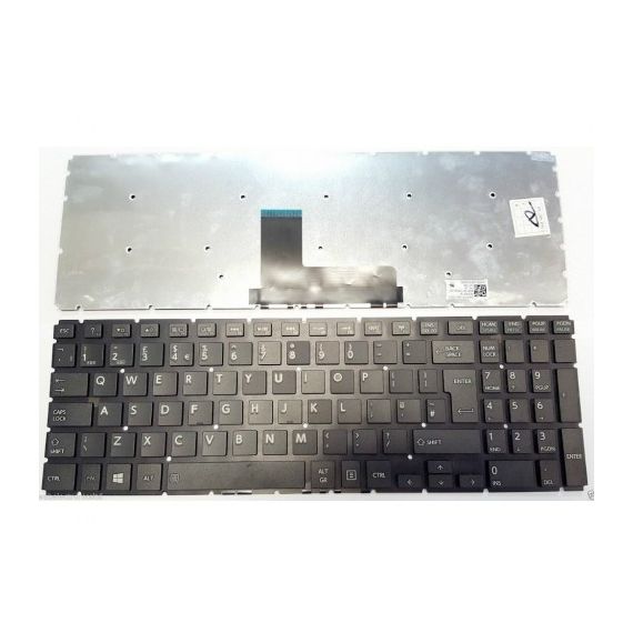 KEYBOARD TOSHIBA SATELLITE L55-B L55D-B L55T-B L50-B L50D-B L50T-B L50-C S50-B S50T-B S50DT-B S50D-B S55-B S55T-B W/O FRAME "ENTER"-BIG ENG/RU BLACK
