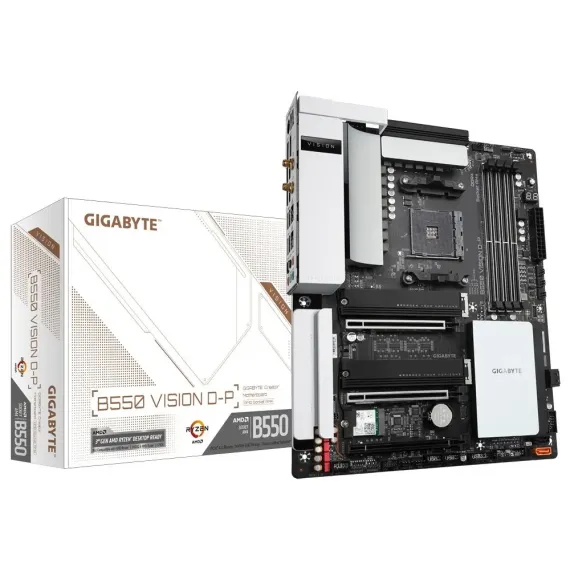 PLACA DE BAZA GIGABYTE B550 VISION D-P, AM4, AMD B550, ATX