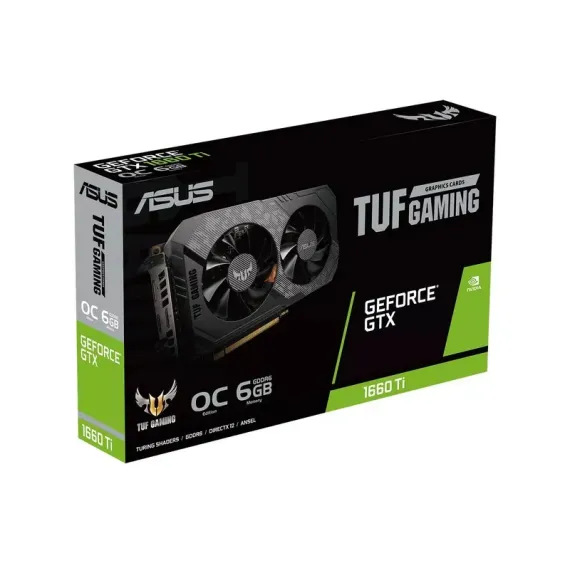 ВИДЕОКАРТА ASUS TUF-GTX1660TI-O6G-EVO-GAMING,  6GB GDDR6 192БИТ