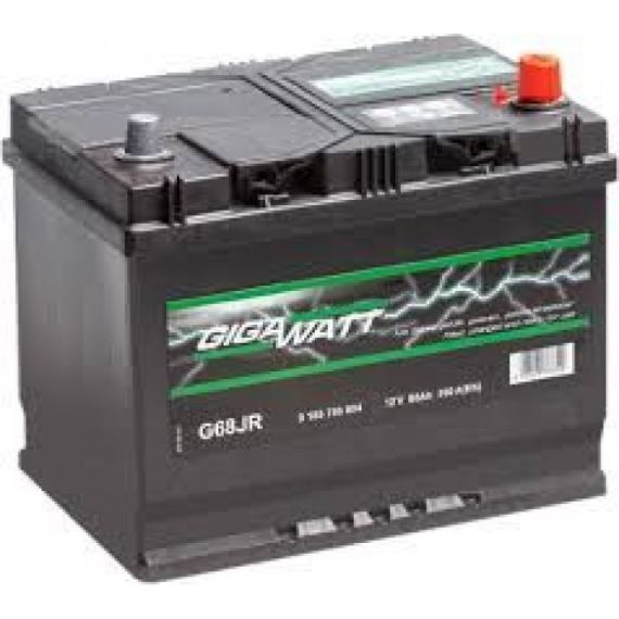 GIGAWATT АККУМУЛЯТОР 68AH 550A(JIS) КЛЕМЫ 0 (261X175X220) S4 026