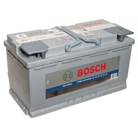 BOSCH АККУМУЛЯТОР 95AH 850A(EN) КЛЕМЫ 0 (353X175X190) S6 013 EFB(AGM-)
