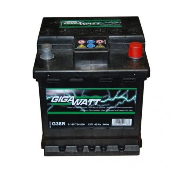 GIGAWATT АККУМУЛЯТОР 40AH 340A(EN) КЛЕМЫ 0 (175X175X190) S4 000