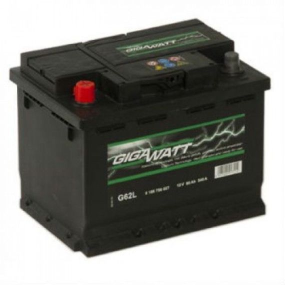 GIGAWATT АККУМУЛЯТОР 60AH 540A(EN) КЛЕМЫ 1 (242X175X190) S4 006