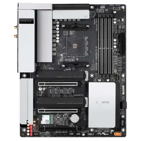 PLACA DE BAZA GIGABYTE B550 VISION D-P, AM4, AMD B550, ATX