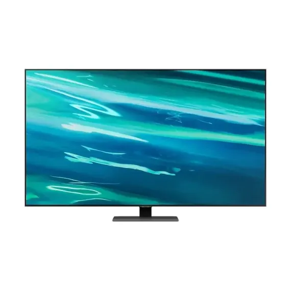 55" QLED SMART ТЕЛЕВИЗОР SAMSUNG QE55Q80AAUXUA, 3840 X 2160 4K, TIZEN, ЧЁРНЫЙ