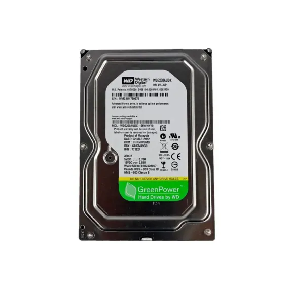 ЖЕСТКИЙ ДИСК WESTERN DIGITAL WD AV-GP, 3.5", 500 ГБ