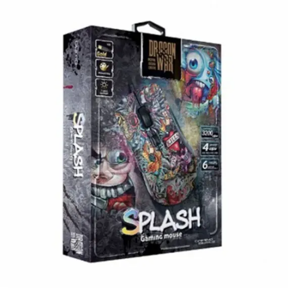 ИГРОВАЯ МЫШЬ QUMO SPLASH, РАЗНОЦВЕТНЫЙ