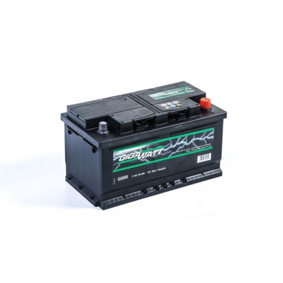 GIGAWATT АККУМУЛЯТОР 80AH 740A(EN) КЛЕМЫ 0 (315X175X175) S4 010