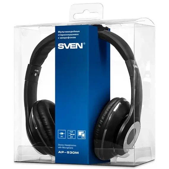 CASTI SVEN AP-930M, NEGRU