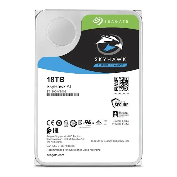 ЖЕСТКИЙ ДИСК SEAGATE SKYHAWK AI, 3.5", 18 ТБ
