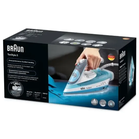 УТЮГ BRAUN SI5006BL, 2600ВТ, ГОЛУБОЙ