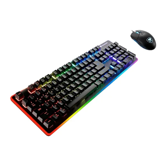 SET TASTATURA + MOUSE COUGAR DEATHFIRE EX, CU FIR, NEGRU