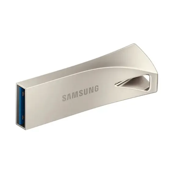 USB FLASH НАКОПИТЕЛЬ SAMSUNG BAR PLUS, 256ГБ, СЕРЕБРИСТЫЙ