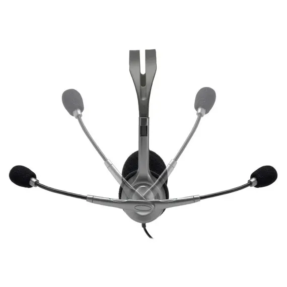 ГАРНИТУРЫ ДЛЯ КОЛЛ-ЦЕНТРОВ LOGITECH H110, ПРОВОДНОЙ АНАЛОГОВЫЙ, СЕРЫЙ