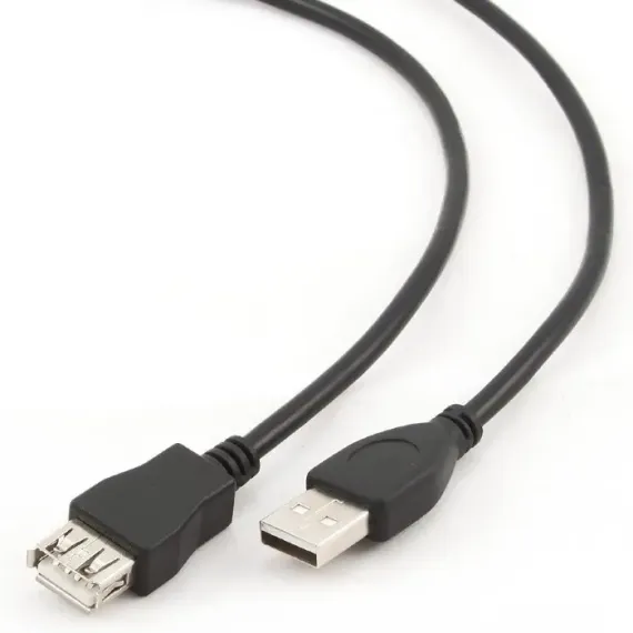 УДЛИНИТЕЛЬ CABLEXPERT CCP-USB2-AMAF-6, USB TYPE-A (M)/USB TYPE-A (F), 1,8М, ЧЁРНЫЙ