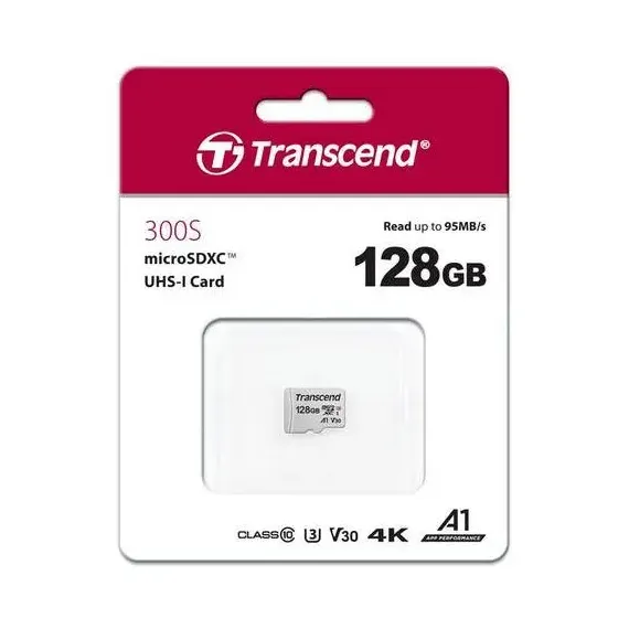 CARD DE MEMORIE TRANSCEND MICROSDXC CLASS 10, 128GB (TS128GUSD300S)