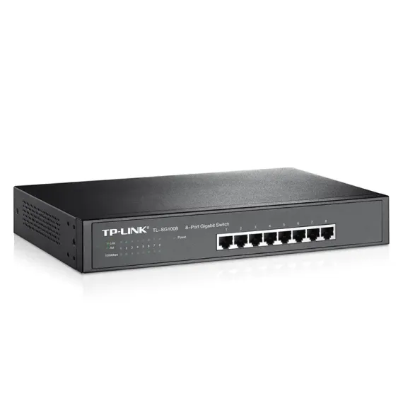 СЕТЕВОЙ КОММУТАТОР TP-LINK TL-SG1008, 8X 10/100/1000 МБИТ/С