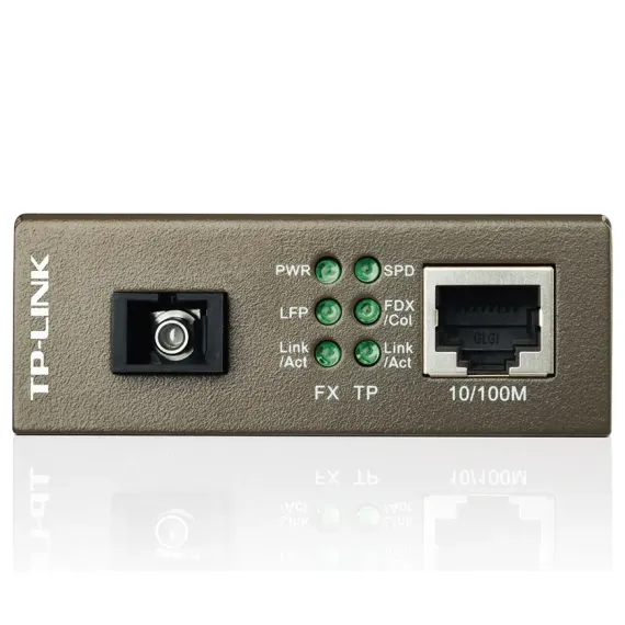 10/100M RJ45 TO 100M, TP-LINK SINGLE-MODE SC FIBER (WDM) CONVERTER MC112CS, F-DUPLEX, UP TO 20KM