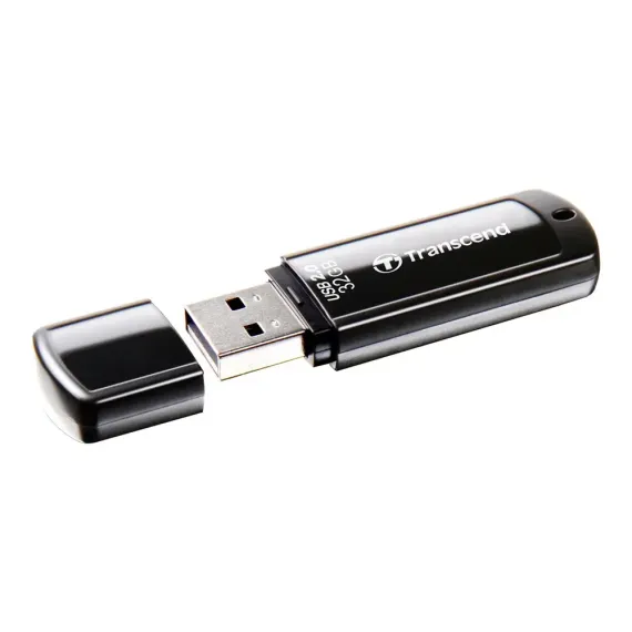 USB FLASH НАКОПИТЕЛЬ TRANSCEND JETFLASH 350, 32ГБ, ЧЁРНЫЙ