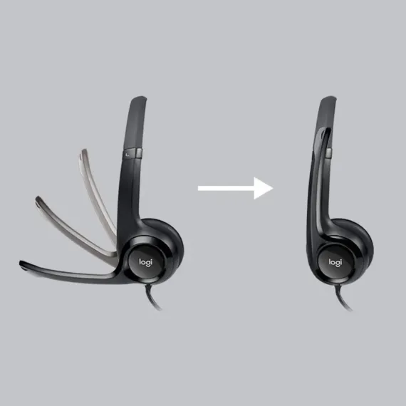 ГАРНИТУРЫ ДЛЯ КОЛЛ-ЦЕНТРОВ LOGITECH H390, ПРОВОДНОЙ АНАЛОГОВЫЙ, ЧЁРНЫЙ