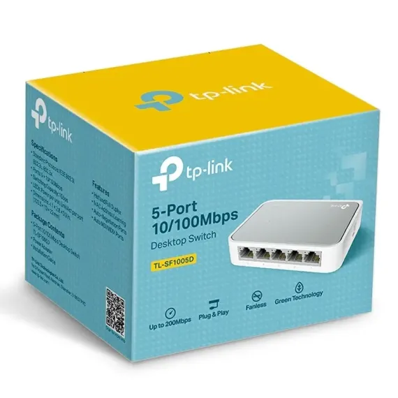 СЕТЕВОЙ КОММУТАТОР TP-LINK TL-SF1005D, 5X 10/100 МБИТ/С