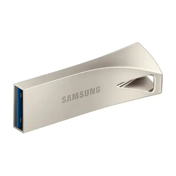 USB FLASH НАКОПИТЕЛЬ SAMSUNG BAR PLUS, 64ГБ, СЕРЕБРИСТЫЙ