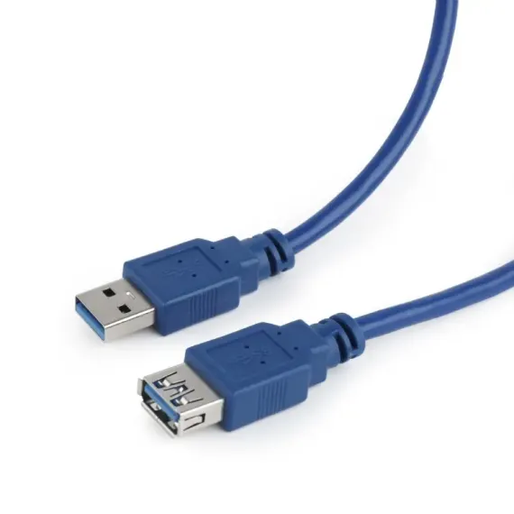 УДЛИНИТЕЛЬ CABLEXPERT CCP-USB3-AMAF-6, USB TYPE-A (F)/USB TYPE-A (M), 1,8М, СИНИЙ