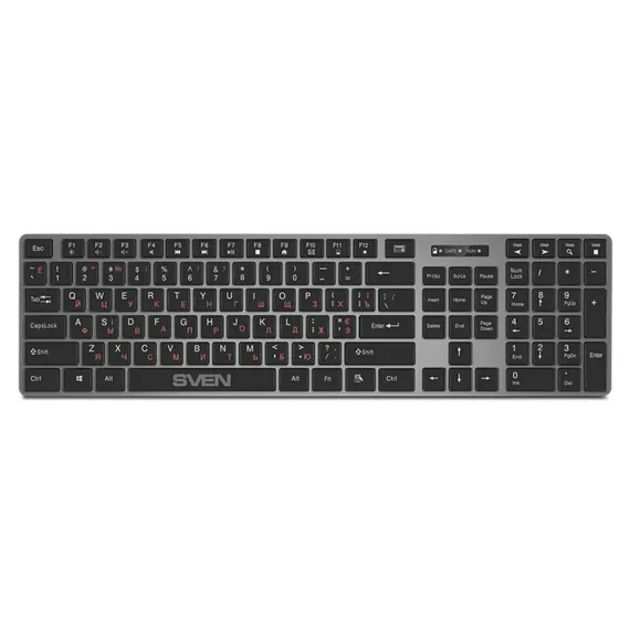 КЛАВИАТУРА И МЫШЬ SVEN KB-C3000W, БЕСПРОВОДНОЕ, ЧЁРНЫЙ
