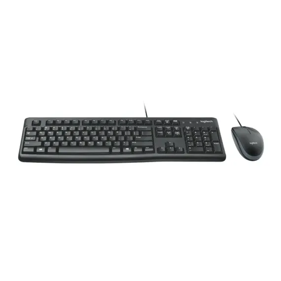 КЛАВИАТУРА И МЫШЬ LOGITECH MK120, ПРОВОДНОЕ, ЧЁРНЫЙ