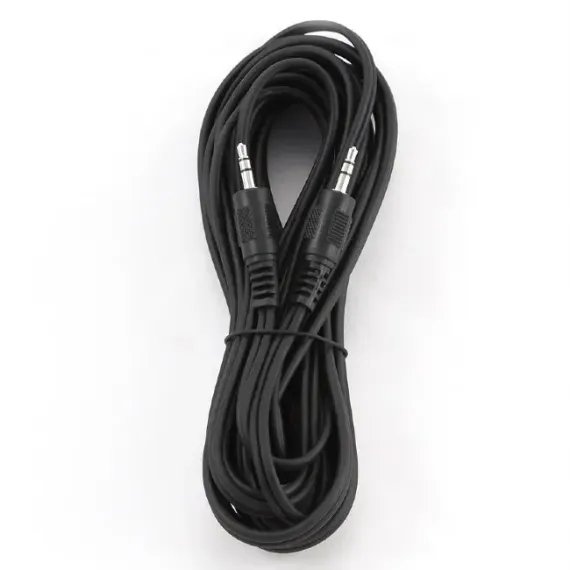 АУДИОКАБЕЛЬ CABLEXPERT CCA-404-5M, 3.5MM 3-PIN (M) - 3.5MM 3-PIN (M), 5М, ЧЁРНЫЙ