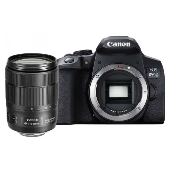 ЗЕРКАЛЬНЫЙ ФОТОАППАРАТ CANON EOS 850D + EF-S 18-135 IS, ЧЁРНЫЙ