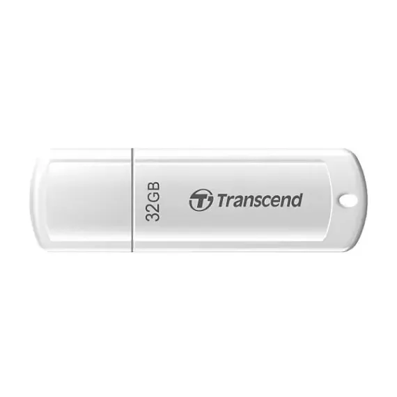 USB FLASH НАКОПИТЕЛЬ TRANSCEND JETFLASH 370, 32ГБ, БЕЛЫЙ
