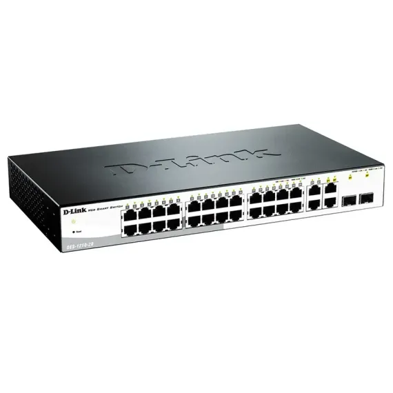 СЕТЕВОЙ КОММУТАТОР D-LINK DES-1210-28, 24X 10/100 МБИТ/С