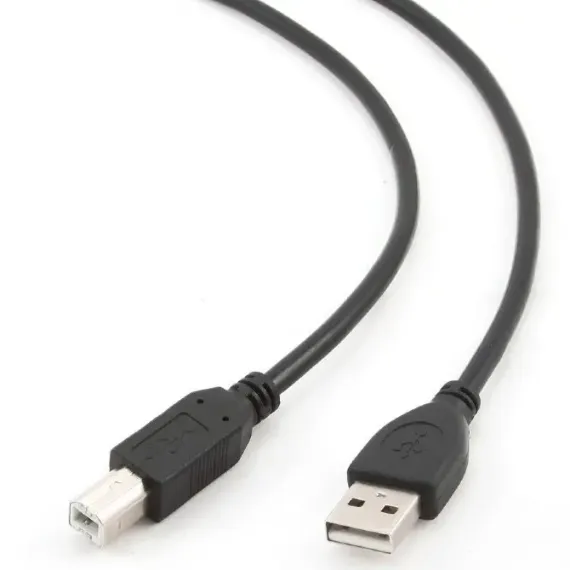 КАБЕЛЬ ДАННЫХ ДЛЯ ПЕРИФЕРИЙНЫХ УСТРОЙСТВ GEMBIRD CCP-USB2-AMBM-15, USB TYPE-A/USB TYPE-B, 5М, ЧЁРНЫЙ