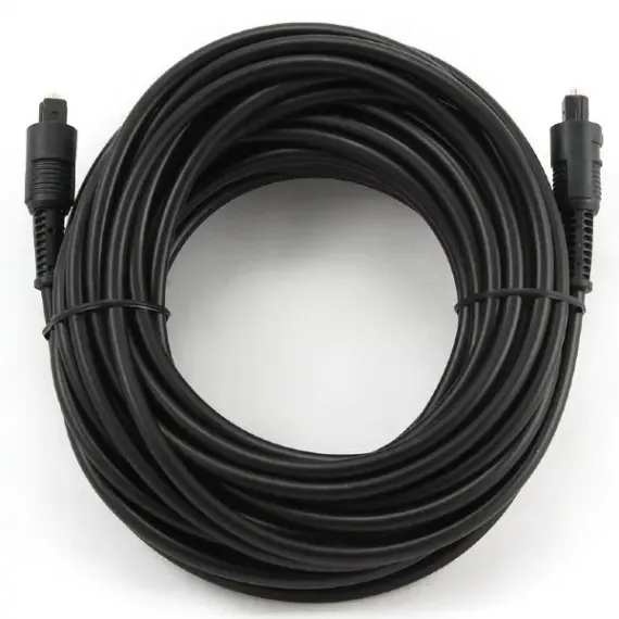 АУДИОКАБЕЛЬ CABLEXPERT CC-OPT-10M, TOSLINK - TOSLINK, 10М, ЧЁРНЫЙ