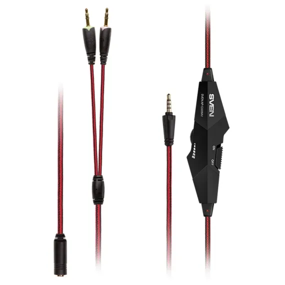 CASTI GAMING SVEN AP-G888MV, CU FIR, NEGRU/ROSU