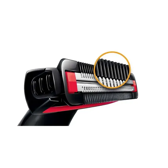 TRIMMER PENTRU BARBATI PHILIPS BODYGROOM SERIES 1000 BG105/10, NEGRU | ROSU