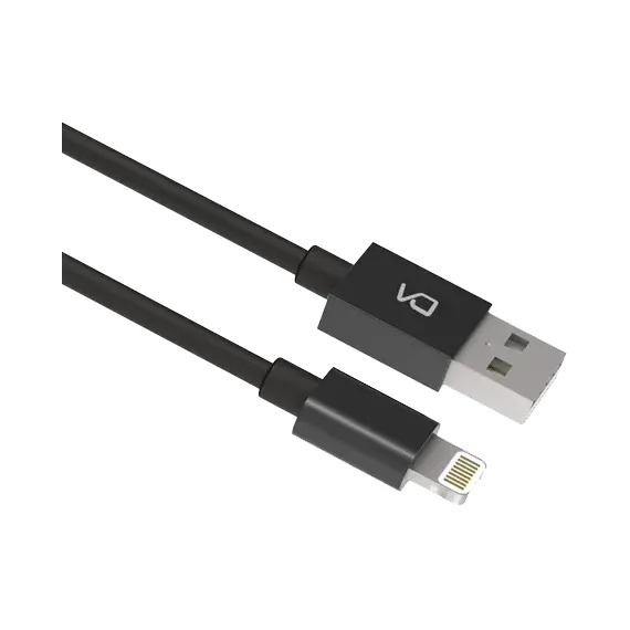 CABLU INCARCARE SI SINCRONIZARE DA DT0004, USB TYPE-A/LIGHTNING, 1M, NEGRU