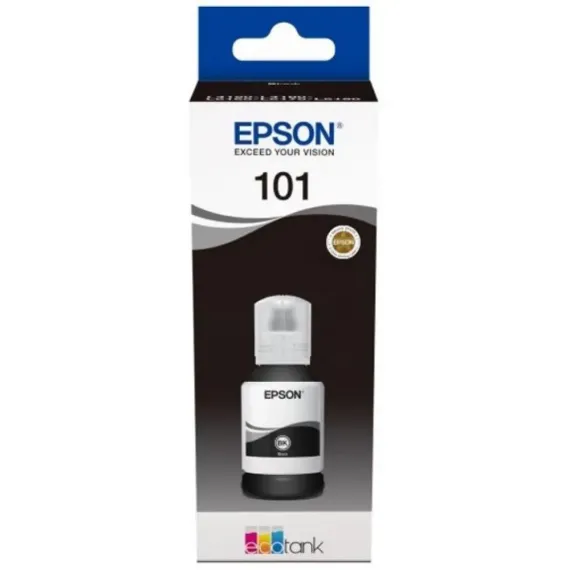 КОНТЕЙНЕР С ЧЕРНИЛАМИ EPSON 101 ECOTANK, 127МЛ, ЧЕРНЫЙ