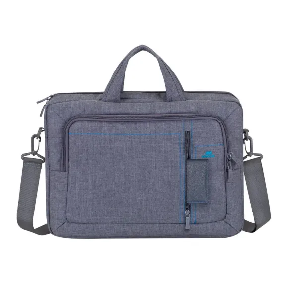 СУМКА ДЛЯ НОУТБУКА RIVACASE ALPENDORF, 15.6", ПОЛИЭСТЕР, СЕРЫЙ