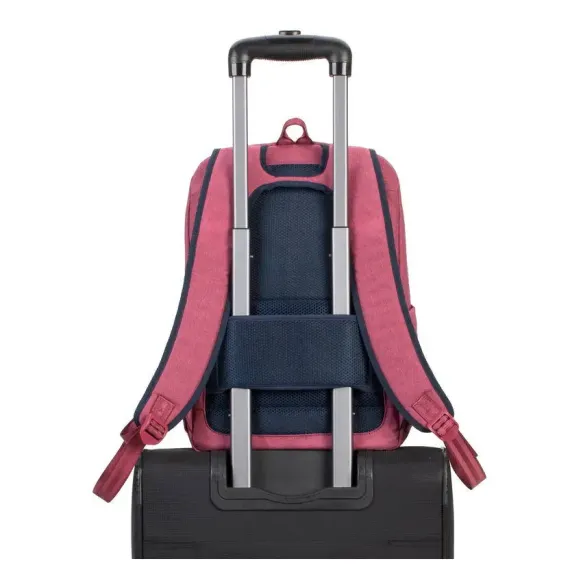 RUCSAC PENTRU LAPTOP RIVACASE SUZUKA, 15.6", POLIESTER, ROSU