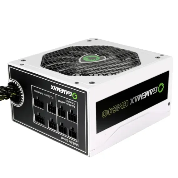 SURSA ALIMENTARE PC GAMEMAX GM-600 WHITE, 600W, ATX, SEMI-MODULAR