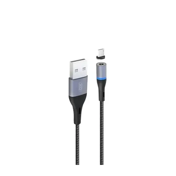 КАБЕЛЬ ДЛЯ ЗАРЯДКИ И СИНХРОНИЗАЦИИ XO NB125, USB TYPE-A/USB TYPE-C, 1М, ЧЁРНЫЙ